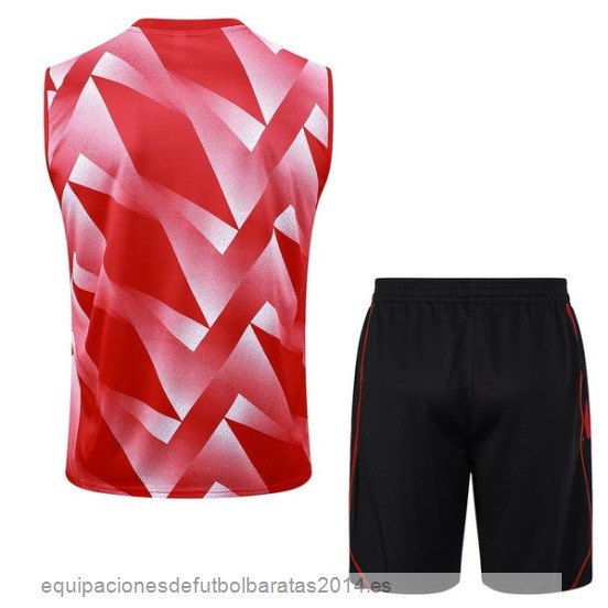 Nuevo Entrenamiento Sin Mangas Conjunto Completo Bayern Munich 23/24 Rojo Blanco Negro Baratas